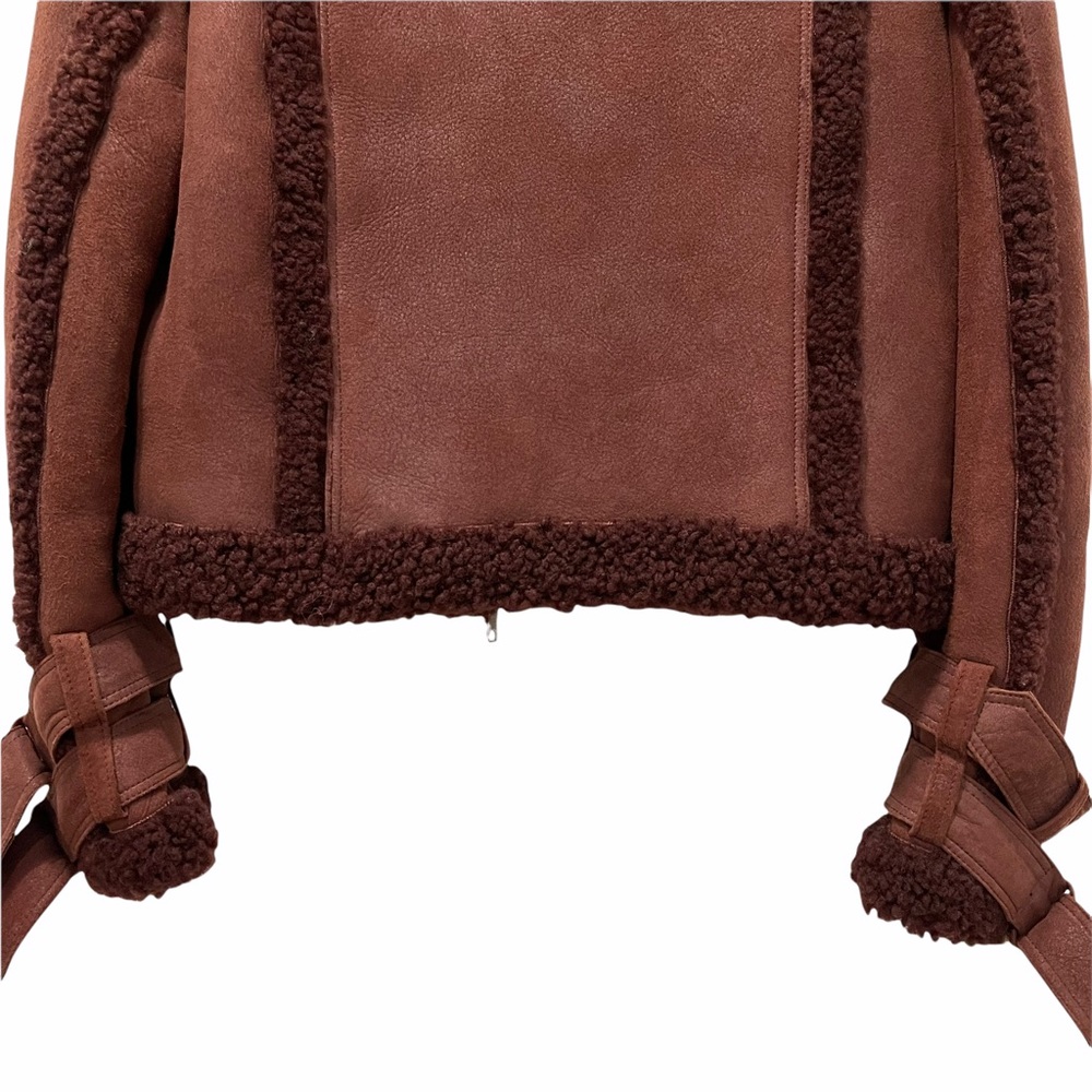 ♦️SOLD♦️ALLSAINTS Asher Shearling Biker Jacket - Picture 12 of 16
